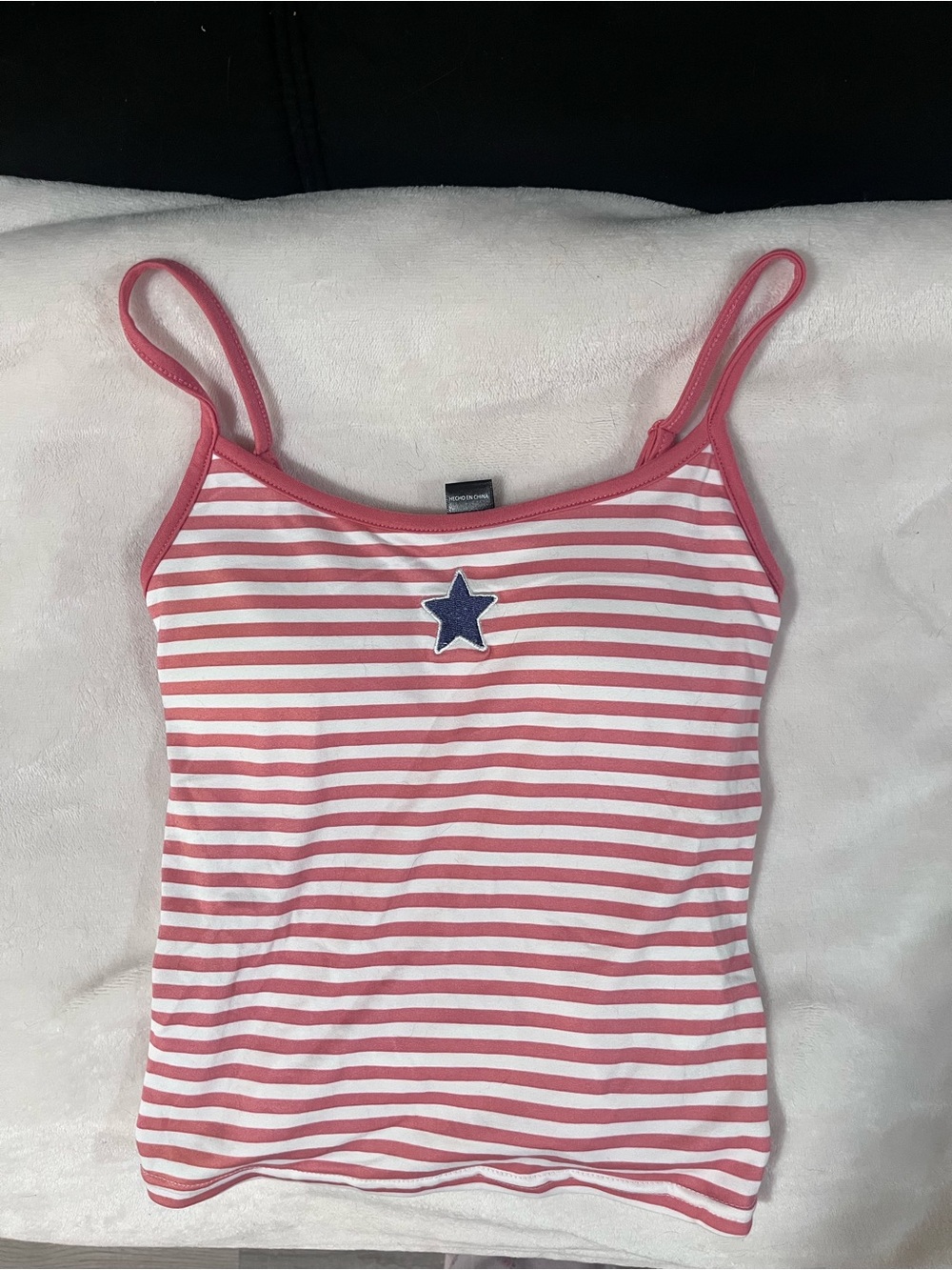 Streetwear Society Pink and White Striped Cami Tank
